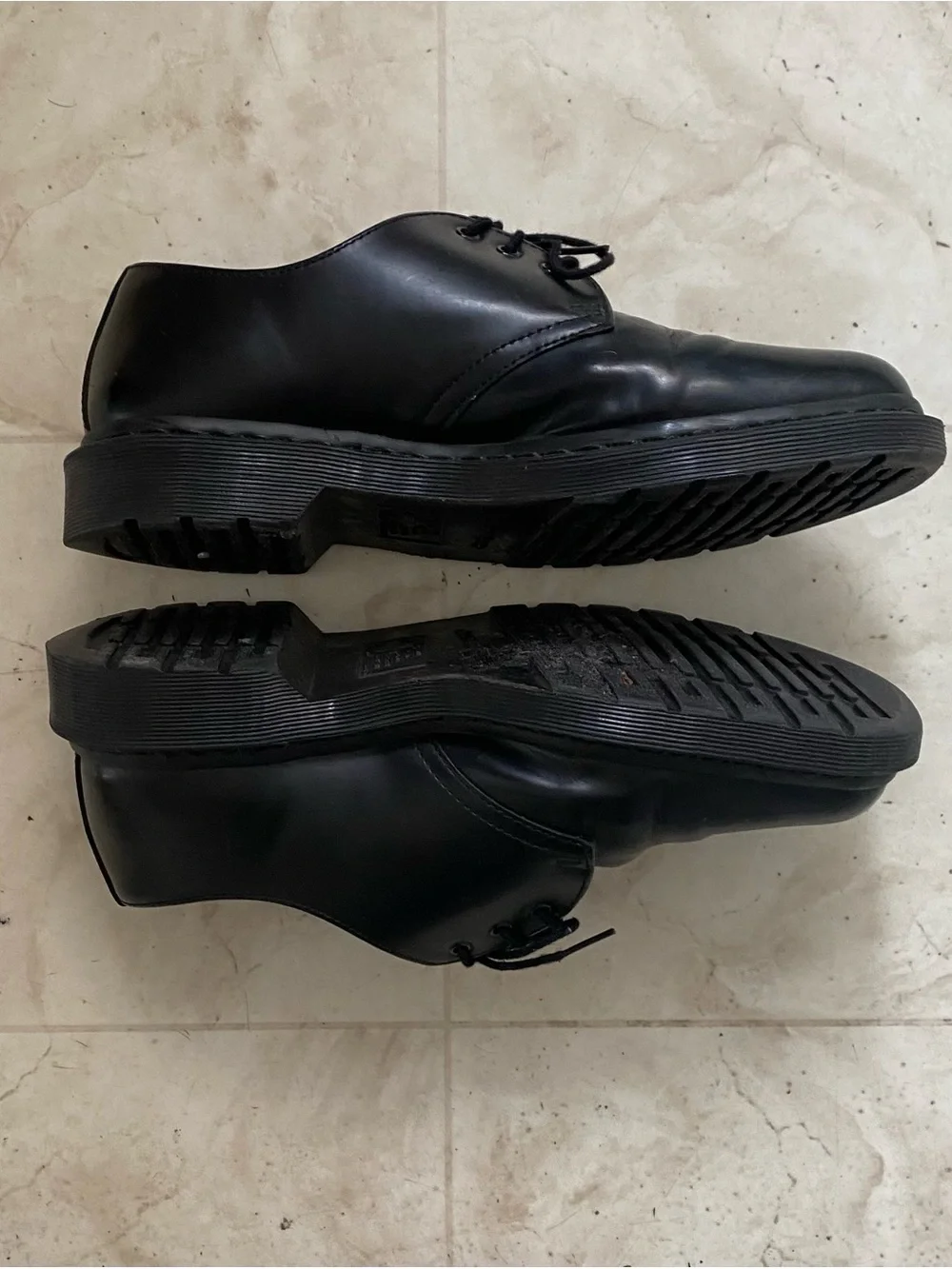 $160 Dr. Martens 1461 Mono Black Smooth Leather Lace-up Men's Oxford Derby Sz 9